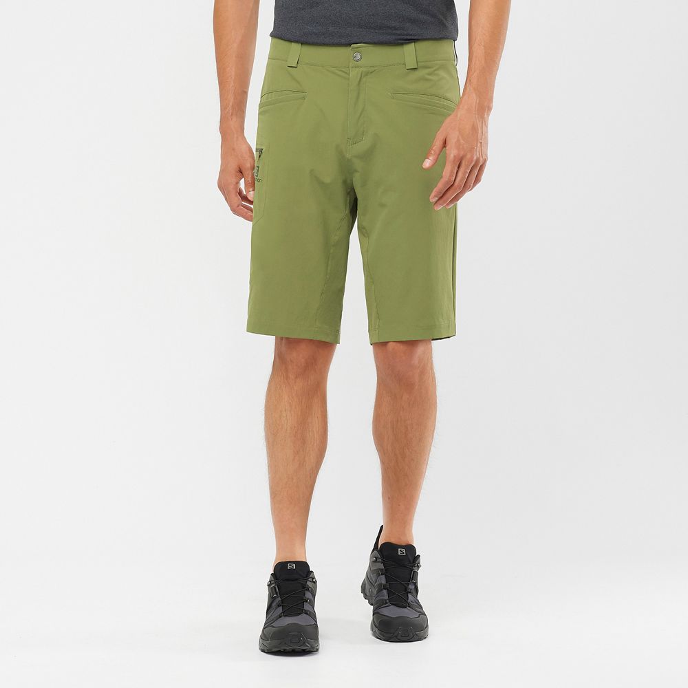 Salomon Singapore Mens Shorts - WAYFARER ALL SEASON STRAIGHT M Olive Green | 78431-KAYD